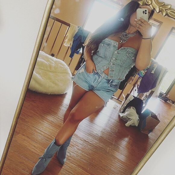 Denim top  - Picture 1 of 7